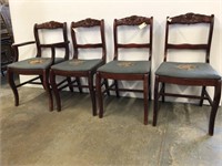 Four Needle Point Chairs