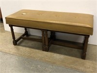 Mid-Century Tufted Bench