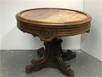 Antique Marble top pedestal table