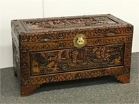Heavily Carved Camphor Chest;