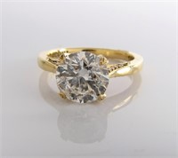 18K Yellow Gold Tacori Solitaire Engagement Ring