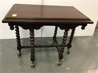 Antique table with turned Legs