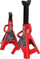 Torin Big Red Steel Jack Stands: 3 Ton Capacity, 1