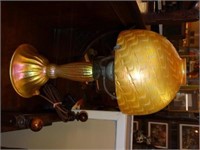 Lundberg Studios Iridescent Art Glass Lamp