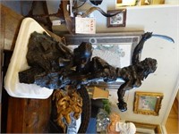 Large Bronze Sculptor - Man w/ Sword & Woman 1895
