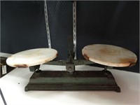 French Cast Iron Scale w/ Marble