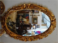 Large Italian Gilt Carved Mirror