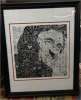 GREG GIEGUCZ - Johnny Cash Mosaic Art
