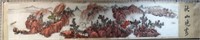 Large Chinese Horizontal Scroll Painting