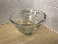 Heavy Glass Bowl - Signed On Bottom