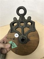 Pulley With Wooden Wheel