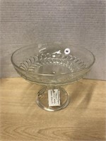 Pressed Glass Compote - Plume Circa 1870’s Adams