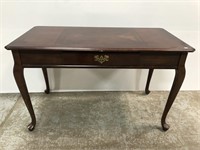 Queen Anne style foyer console table w/ drawer