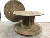 Wooden spool table