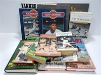 Vintage New York Yankees baseball book collection