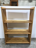Pine wood open backed shelf