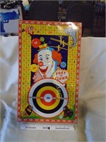 Vintage Metal Poky Clown Game Board
