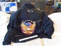 Motor Cross Padded Jacket - Embroidered Eagle