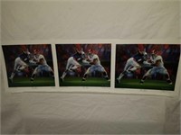 Lot of 3 Signed Daniel Moore "Never Again" Prints