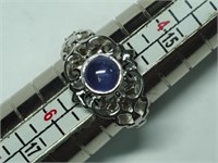 Sterling Silver Tanzanite Ring (~weight 3g)