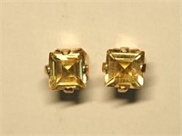 10K Yellow Gold Citrine (0.7cts) Earrings