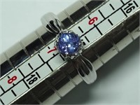 Sterling Silver Tanzanite Ring (~Size 6.5)