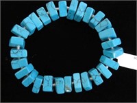 Synthetic turquoise bracelet