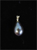 14kt yellow gold genuine freshwater pearl &
