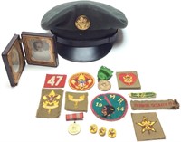 VINTAGE BOY SCOUTS AND MILITARY ITEMS