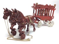 Antique Cast Iron Overland Circus Wagon