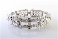 Vintage, 1930s, 9CT Diamond, Platinum Bracelet