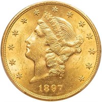 $20 1897-S PCGS MS61