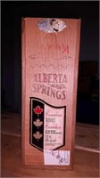Alberta Springs Canadian whiskey box 11 inch by 4