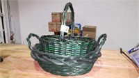 2 Green baskets