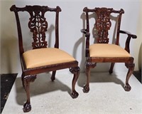 10 Chippendale Style Ball & Claw Foot Chairs