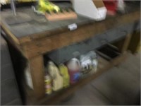 Work Bench w/ 3 metal drawers
