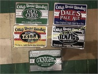 (5) ASSORTED BEER SIGNS