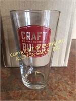 (24) DUCLAW CRAFT RULES PINT BAR GLASSWARE