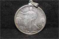 1987 Liberty Silver Eagle Pendant