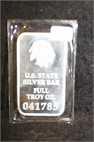 Tennessee State 1 Oz. .999 Silver Bar