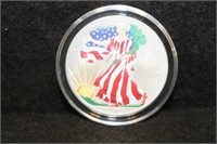 2000 Painted Liberty Silver Eagle w/ COA