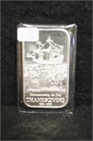 1973 1 Oz. .999 Silver Thanksgiving Commemorative