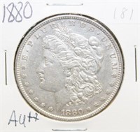 1880 AU Morgan Silver Dollar