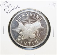 Sunshine Minting 1 Oz. .999 Silver Bullion Coin