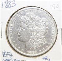 1883 EF+ Morgan Silver Dollar