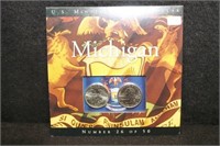 2004 Michigan US Minted Quarter Dollars P&D