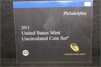2011 Philadelphia US Mint Uncirculated Coin Set