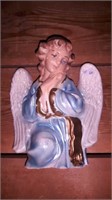 Vintage chalkware angel with chips