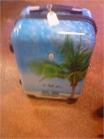 Small beach themed swivel luggage Bag
