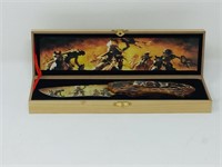 lock blade knife - warrior chief- gift box